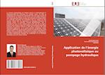 Application de l'énergie photovoltaïque au pompage hydraulique