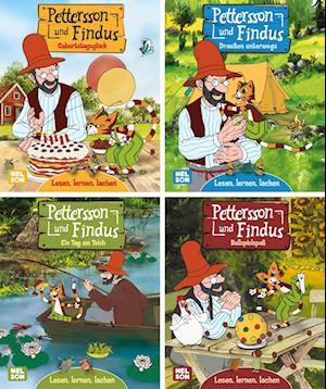 Nelson Mini-Bücher: Pettersson und Findus 1-4