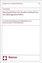 Berichtspflichten bei Strukturmaßnahmen von Aktiengesellschaften