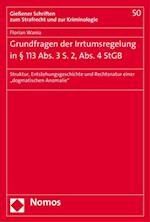 Grundfragen der Irrtumsregelung in § 113 Abs. 3 S. 2, Abs. 4 StGB