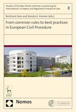 From common rules to best practices in European Civil Procedure