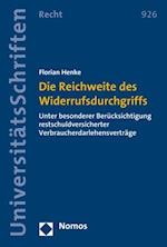 Die Reichweite des Widerrufsdurchgriffs