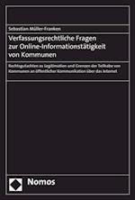 Verfassungsrechtliche Fragen zur Online-Informationstätigkeit von Kommunen