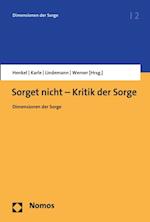 Sorget nicht - Kritik der Sorge