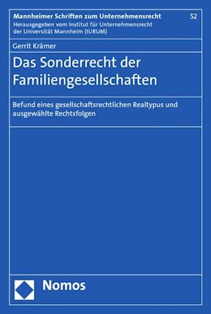 Das Sonderrecht der Familiengesellschaften