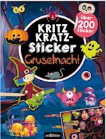 Kritzkratz-Sticker Gruselnacht