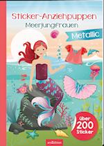 Sticker-Anziehpuppen Metallic - Meerjungfrauen