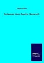 Gedanken Über Goethe (Auswahl)