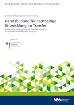 Berufsbildung für nachhaltige Entwicklung im Transfer