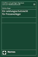 Ein Leistungsschutzrecht Fur Presseverleger