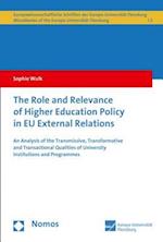 The Role and Relevance of Higher Education Policy in Eu External Relations