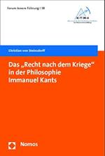 Das "Recht nach dem Kriege" in der Philosophie Immanuel Kants