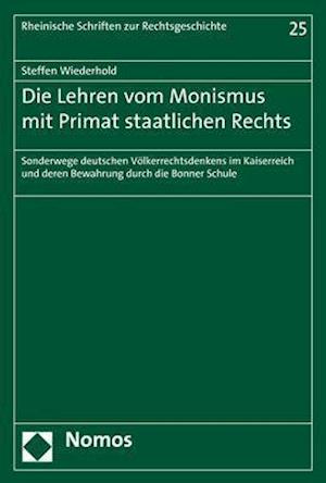 Die Lehren Vom Monismus Mit Primat Staatlichen Rechts