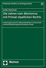 Die Lehren Vom Monismus Mit Primat Staatlichen Rechts