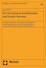 Die Dichotomie Konditionaler Und Finaler Normen