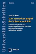 Zum Normativen Begriff Der Volkssouveranitat