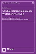 Geschlechtsdiskriminierende Wirtschaftswerbung