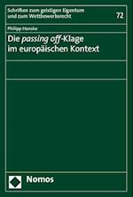 Die Passing Off-Klage Im Europaischen Kontext