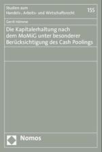 Die Kapitalerhaltung Nach Dem Momig Unter Besonderer Berucksichtigung Des Cash Poolings