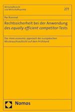 Rechtssicherheit Bei Der Anwendung Des Equally Efficient Competitor-Tests