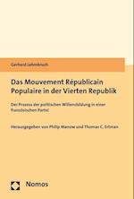Das Mouvement Republicain Populaire in Der Vierten Republik