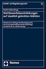 Wettbewerbsbeschrankungen Auf Staatlich Gelenkten Markten