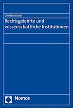 Rechtsgelehrte Und Wissenschaftliche Institutionen