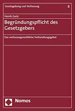 Begrundungspflicht Des Gesetzgebers