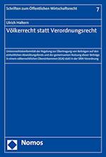 Volkerrecht Statt Verordnungsrecht