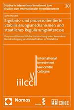 Ergebnis- Und Prozessorientierte Stabilisierungsmechanismen Und Staatliches Regulierungsinteresse