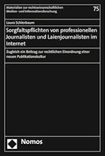 Sorgfaltspflichten Von Professionellen Journalisten Und Laienjournalisten Im Internet