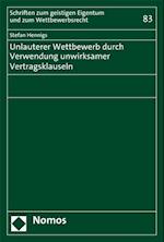 Unlauterer Wettbewerb Durch Verwendung Unwirksamer Vertragsklauseln