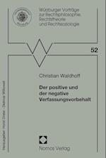 Der Positive Und Der Negative Verfassungsvorbehalt