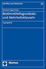 Bestimmtheitsgrundsatz und Mehrheitsklauseln