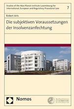 Die Subjektiven Voraussetzungen Der Insolvenzanfechtung