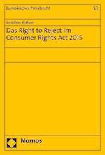 Das Right to Reject Im Consumer Rights ACT 2015