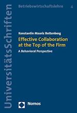 Effective Collaboration at the Top of the Firm