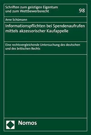 Informationspflichten Bei Spendenaufrufen Mittels Akzessorischer Kaufappelle