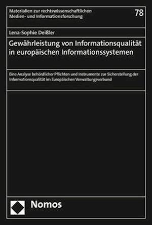 Gewahrleistung Von Informationsqualitat in Europaischen Informationssystemen