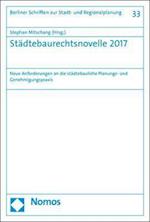 Stadtebaurechtsnovelle 2017
