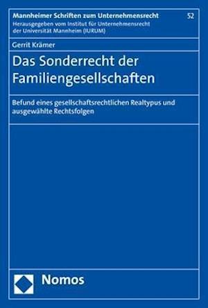 Das Sonderrecht Der Familiengesellschaften