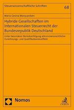 Hybride Gesellschaften Im Internationalen Steuerrecht Der Bundesrepublik Deutschland