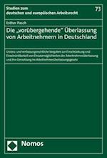 Die 'vorubergehende' Uberlassung Von Arbeitnehmern in Deutschland