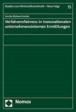 Verfahrensfairness in Transnationalen Unternehmensinternen Ermittlungen