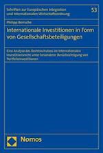 Internationale Investitionen in Form von Gesellschaftsbeteiligungen
