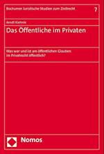 Das Öffentliche im Privaten