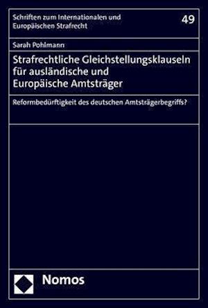 Strafrechtliche Gleichstellungsklauseln für ausländische und Europäische Amtsträger