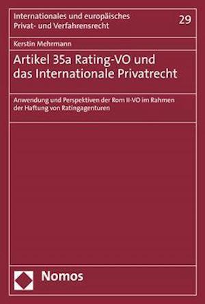 Artikel 35a Rating-VO und das Internationale Privatrecht
