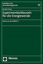 Experimentierklauseln für die Energiewende