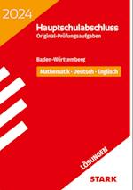 STARK Lösungen zu Original-Prüfungen Hauptschulabschluss 2024 - Mathematik, Deutsch, Englisch 9. Klasse - BaWü